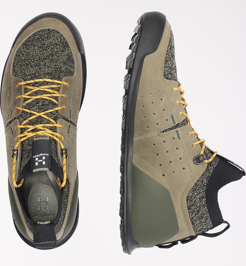 Haglöfs Mens Duality AT2 Hiking Shoes Brown/Yellow New Zealand 79501PUTO